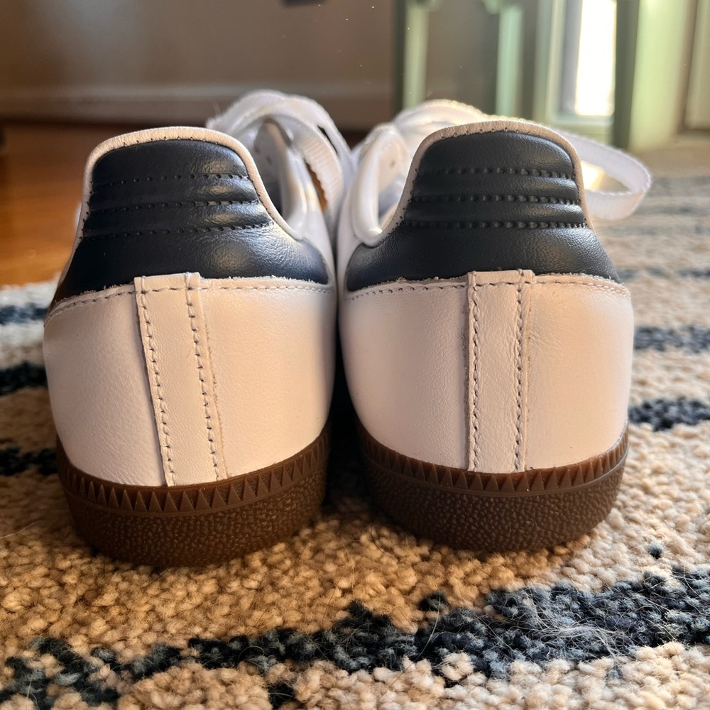 Adidas Samba Cloud White/Preloved Ink/Dash Gray size 4.5 US 6 EU 37-1/3 BNWOB! - Picture 4 of 8